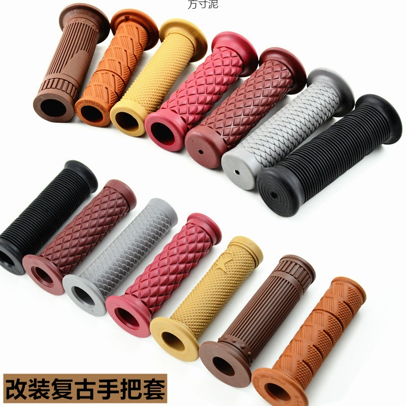 Мотоцикл модифицирован ретро ручная ручка резиновая дроссельная ручка