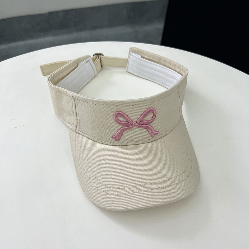 Corea del Sur Dongdaemun nuevo dulce padre-hijo bordado arco gorro vacío gorro de bebé de verano sombrero solar