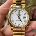 Full Gold White Dial