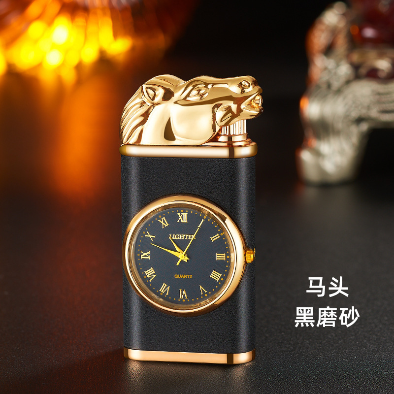 말 머리-블랙 매트