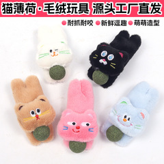 厂家直供猫玩具薄荷鱼磨牙洁齿趣味逗猫神器自嗨解闷毛绒猫咪玩具