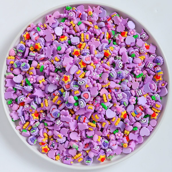 Purple, mixed, small, wide color palette