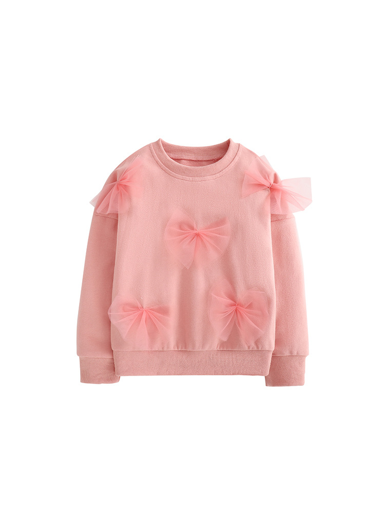 Sudadera de niña malwee transfronteriza otoño e invierno nuevo estilo europeo y americano, camiseta de cuello redondo para niños pequeños y medianos, camisa de manga larga, jersey