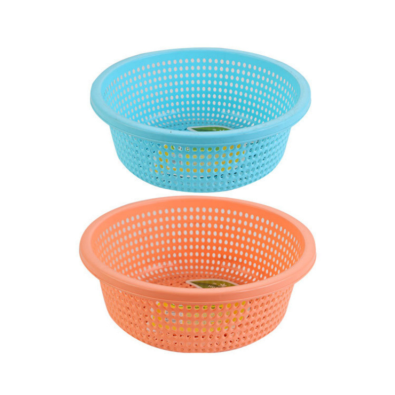プラスチック排水バスケットキッチン肥厚大型新しい野菜洗濯バスケット家庭用フルーツボウルラウンドフルーツ耐久性|undefined