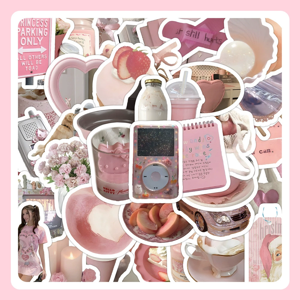 Sticker Pack, multi-design aesthetic stickers, 8×8 cm high-quality sheets, assorted counts 60–103 pcs