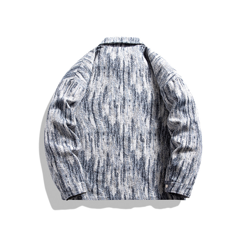 Men's Clothing jacket for men autumn trendy brand cool vibe woolen plaid jacket high end men's clothing_voghion.com