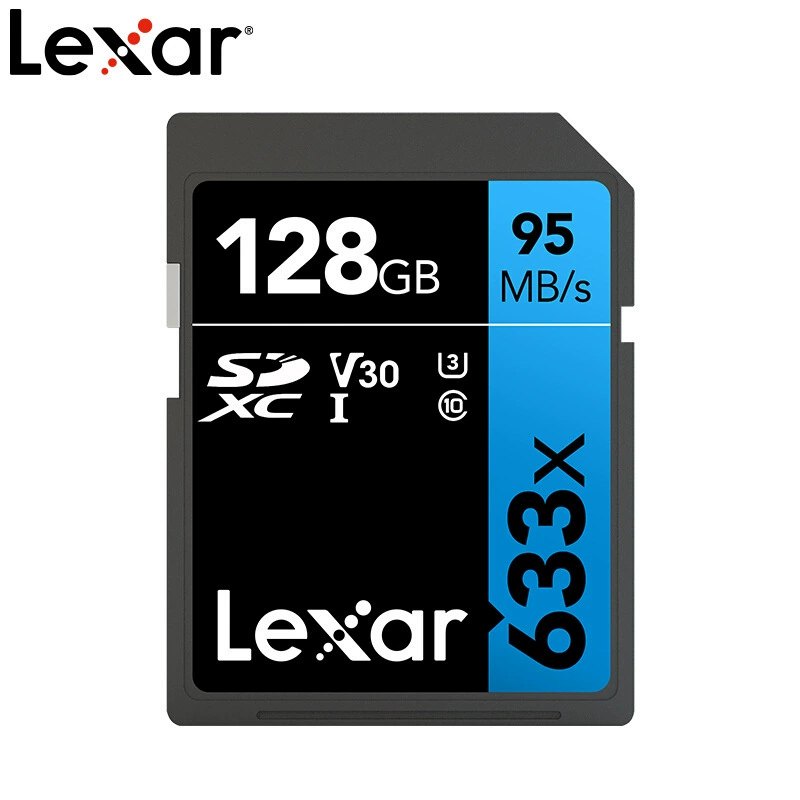 SD Card 800X PRO 32–512 GB, UHS-I V30 / V10, 95 MB/s read speed