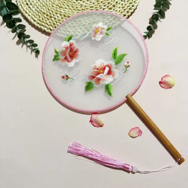 Three pink peony