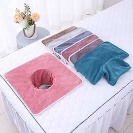 美容院毛巾床头洞巾按摩床洞口垫趴脸巾床头巾洞巾不起球不掉色