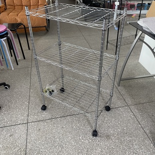 # YDF-Stainless Steel 3-Layer Shelf Movable Cart 60X34x 90 600 3-tier 4.5KG