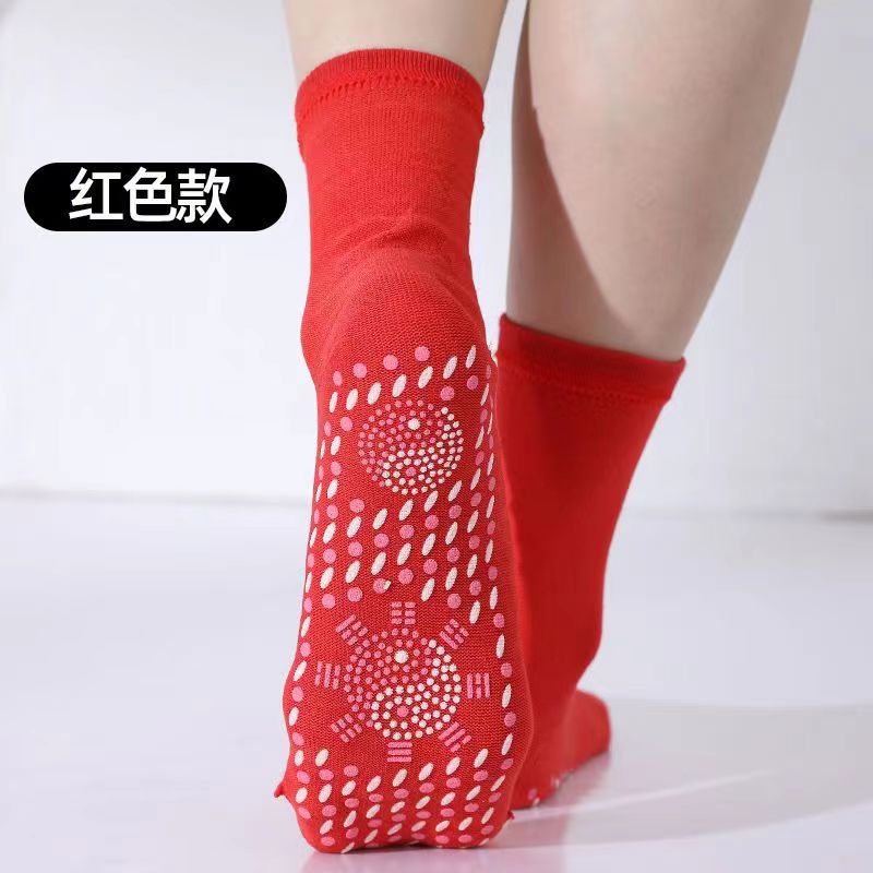 Calcetines de masaje para media pantorrilla de invierno, cómodos, elásticos, transpirables, autocalentables, cálidos, disponibles en paquetes de tres o cinco pares, suministro para exportación.