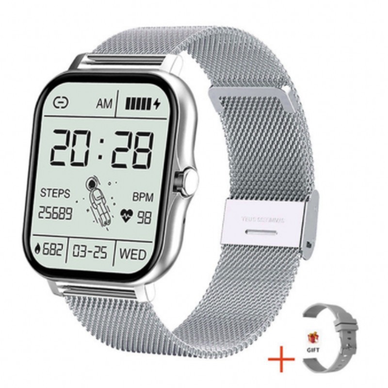 GT20 reloj inteligente Bluetooth llamada música 1,83 pantalla táctil completa Spaceman reloj monitoreo de salud
