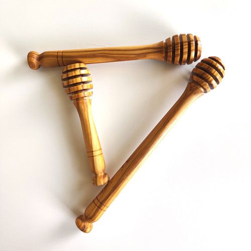 Olive wood honey stick wooden honey stick bee stick stirring stick coffee jam red wine wooden stirring stick
