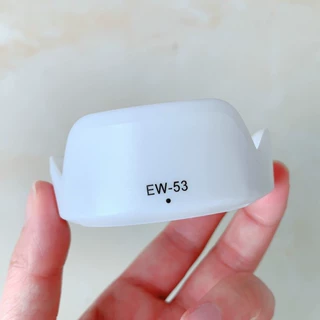 EW-53遮光罩适用佳能EF-M 15-45镜头RF-S18-45微单镜头保护罩49mm