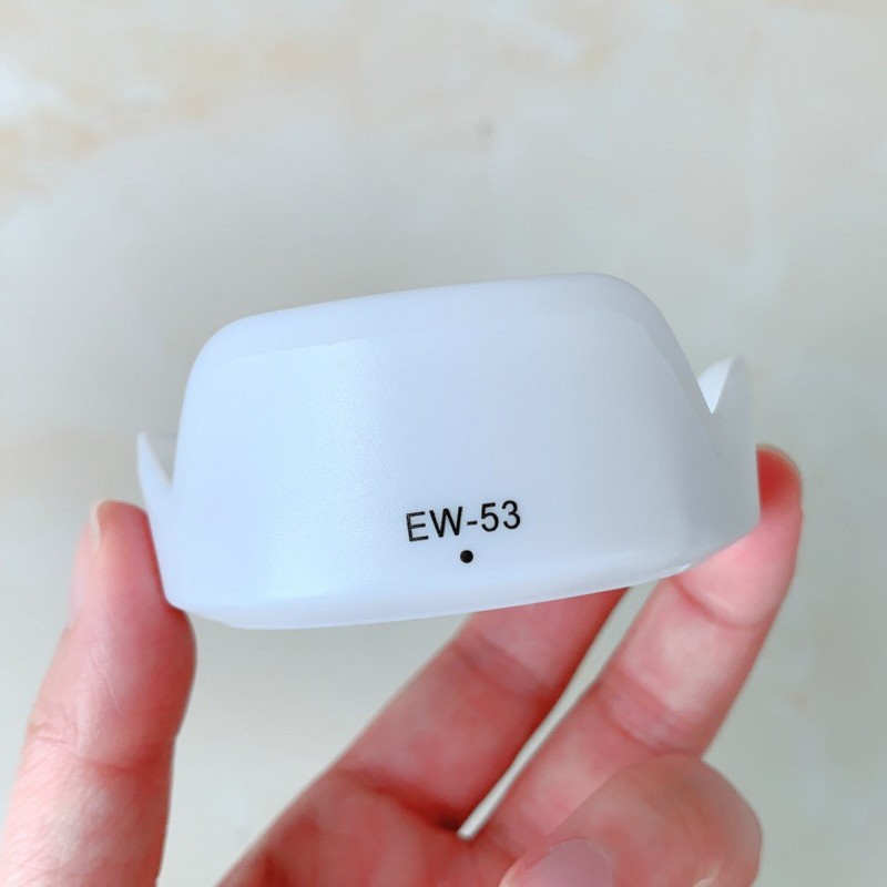 EW-53遮光罩适用佳能EF-M 15-45镜头RF-S18-45微单镜头保护罩49mm