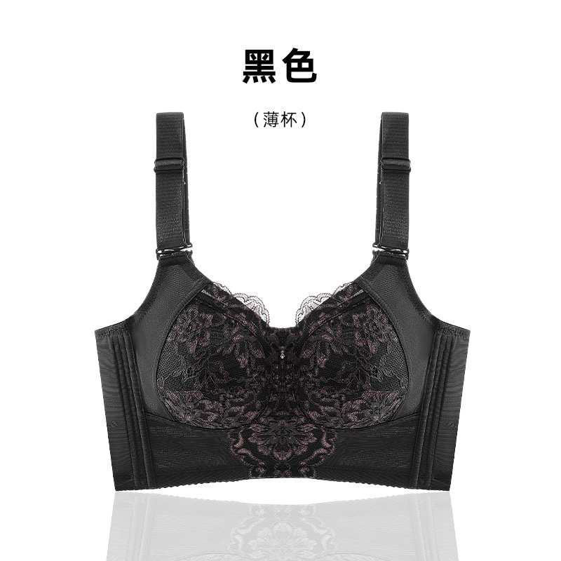 Sujetador moldeador de cobertura total, talla grande, fino, sin aros, con cierre de corchetes de seis filas, copa F, transfronterizo