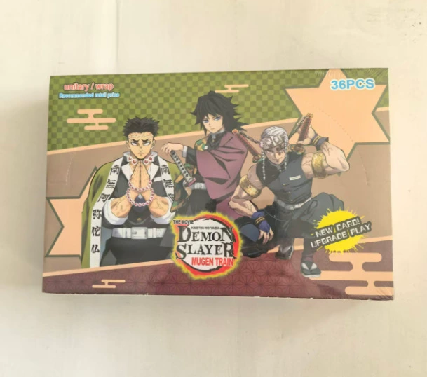 Иностранная версия Kimetsu no Yaiba коллекции карт английская версия Douyin модная штамповка карта лотка слепая коробка оптом