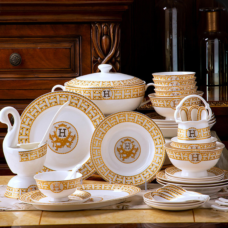 Same style individual pieces, free to mix and match. Dinnerware set, bone china bowls and chopsticks, ceramic dishes and plates, H mosaic Same style individual pieces, free to mix and match. Dinnerware set, bone china bowls and chopsticks, ceramic dishes and plates, H mosaic
