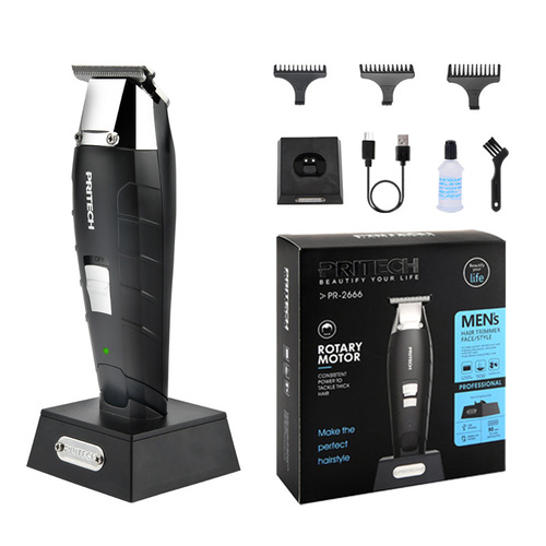 Pritech cross-border new electric hair clipper hair salon hair clipper USB charging clipper shaving clipper