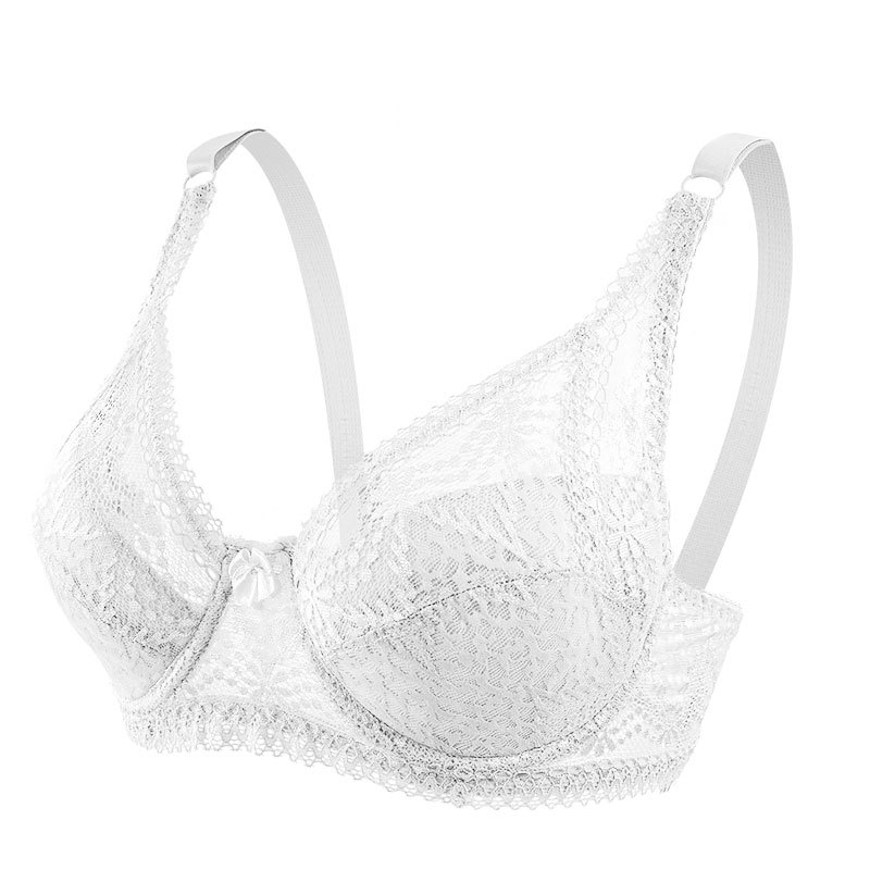 Ropa Interior Negra de encaje sexy de Europa y América push up transpirable Comercio exterior transfronterizo cómodo sujetador ajustable con anillo de acero image 8