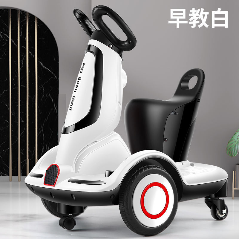 Coche eléctrico para niños Coche de equilibrio elegante Coche de control remoto Coche de juguetes para niños puede sentarse en la fábrica de motocicleta de kart