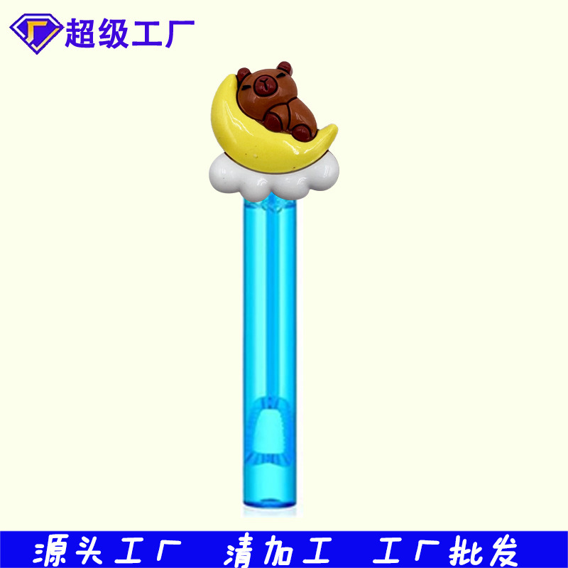 厂家批发热款卡皮巴拉泡泡水贴片配饰件迷你泡泡棒奖励玩具小礼品|undefined