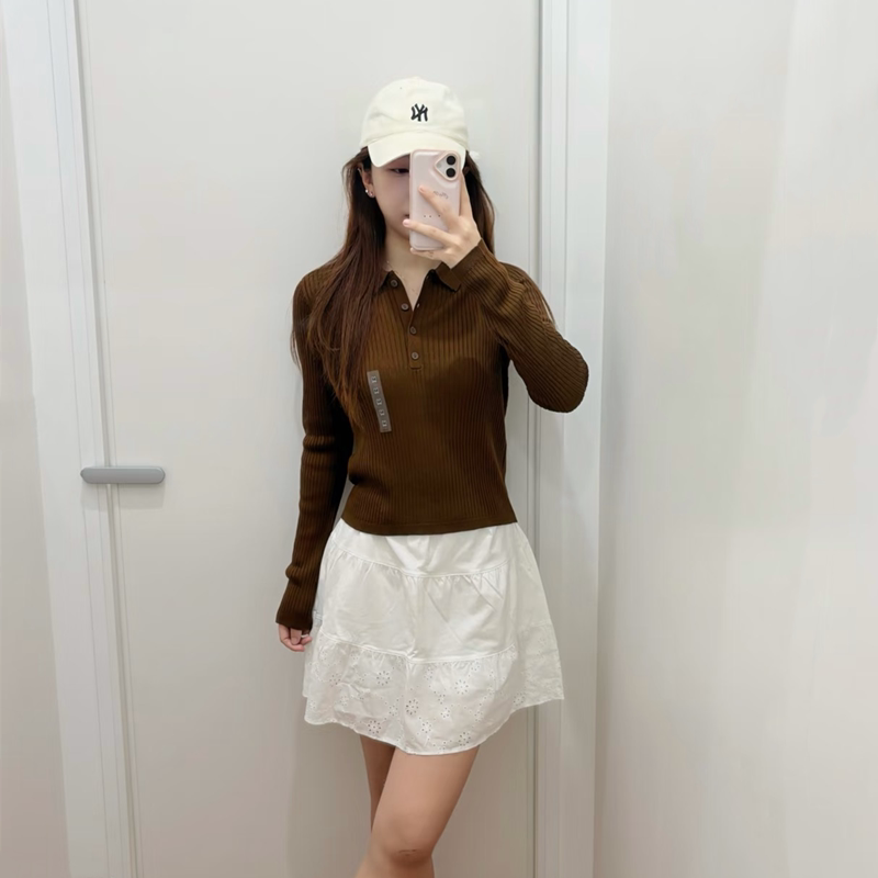 2026 Autumn New Style Sweater Casual Elegant Merino POLO Collar Knitwear for Women Y485321
