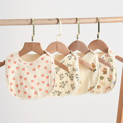 ins newborn saliva bag baby bib infant bib gauze baby saliva towel a type cotton saliva bib