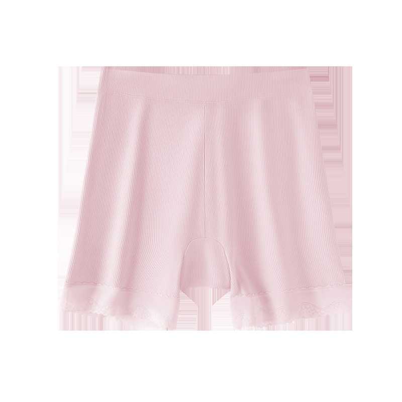 Leggings modales bóxer de cintura alta y talla grande de 200 kg, pantalones de seguridad antibacterianos y antideslumbrantes, dos en uno, refrescante.