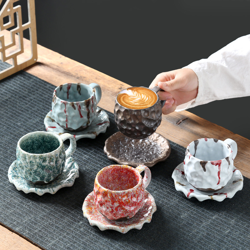 Retro Kiln Change Mark Cup Plate Creative Vinisomey Ceramics Tea Cup…