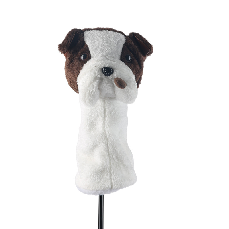 Cross-border caliente modelo N ° 1 Golf Club cubierta de dibujos animados cachorro sombrero cubierta animal cabeza cubierta protectora fábrica al por mayor