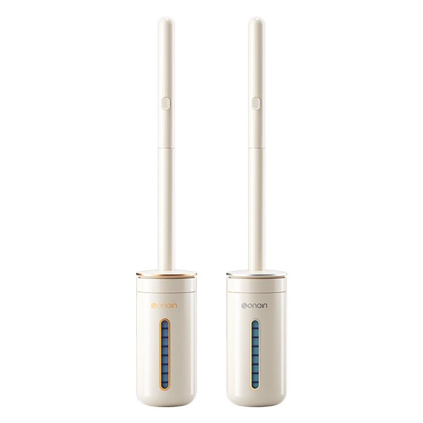 Cepillo de inodoro desechable hogar sin ángulo muerto cepillo de inodoro reemplazo traje de cabeza colgante de pared artefacto de limpieza de inodoro