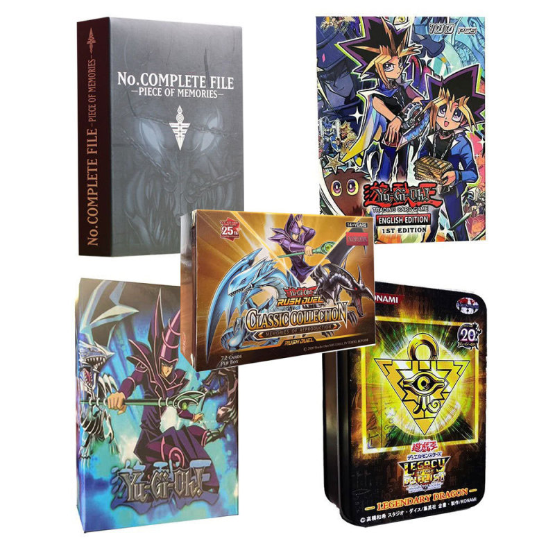 Cross-Border Hot-Selling Yu-Gi-Oh! Cards English Version Blue-Eyed White Dragon Black Magician Dark Magician Foreign Trade Wholesale