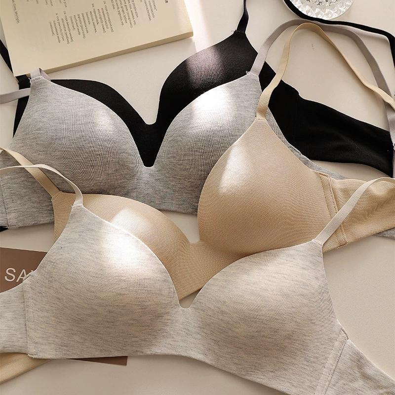 Push-up bra, wireless comfortable support, seamless underwire-free design, sizes 70A–85B