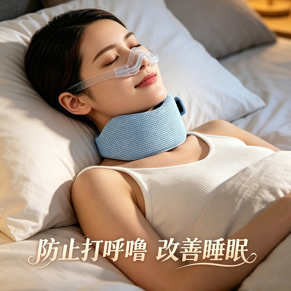 Cross-Border Neck Brace to Prevent Snoring, Mouth Breathing, and Sleep Talking, Fixed Jaw Sleep Neck Support to Prevent Snoring, in Stock