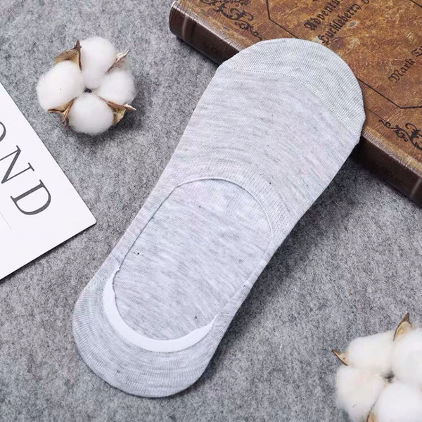 Ultra-shallow invisible socks grey