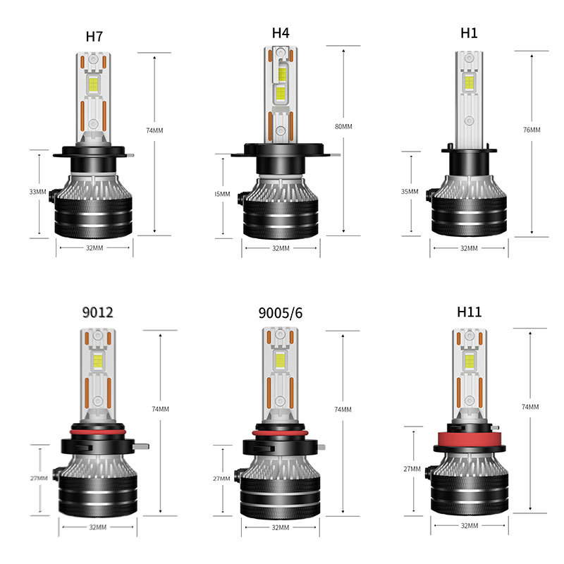 Q5 faro LED de doble tubo de cobre H11 faro láser de automóvil súper brillante H7 bombilla modificada H4 faro integrado lejano y cercano