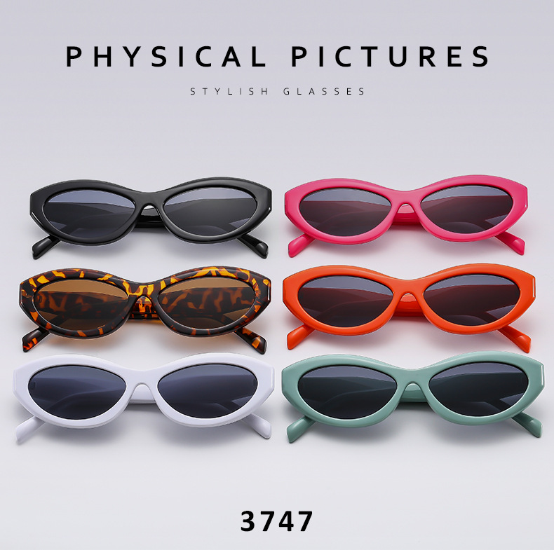 60g Weight Full Frame Glasses Structure Sunglasses Classification Ac, UV400 Protection Lens Material Cat Eye Glasses Style Outdoor, Travel Occasion Solid Color Pattern Women's Gender Simple Style, Streetwear Style Black Color Simple Style Streetwear Solid Color Ac UV400 Protection Cat Eye Full Frame Women's Sunglasses 2