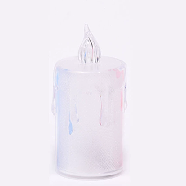 Transparent big small candle, battery
