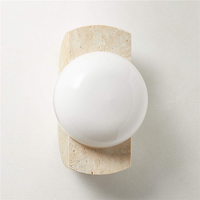 estilo japonés retro cabecera de cama agujero amarillo lámpara de pared de piedra silenciosa balcón sala de estar sofá TV pared de fondo escalera lámpara pasillo