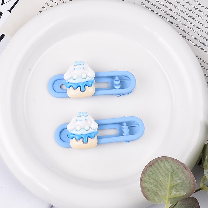 Primavera nueva historieta Sanrio oval metal horquilla linda chica dulce lado Bangs hairpin tocado