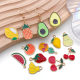 oil drop alloy fruit pineapple strawberry cherry apple watermelon accessories diy bracelet necklace earrings pendant