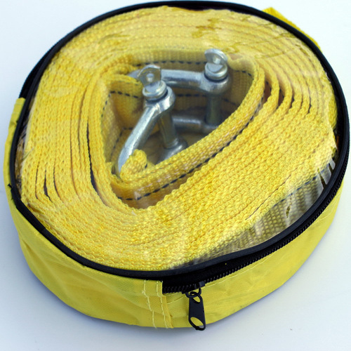 Car Towing Rope 4.5M 5T Truck Double Layer Thickened Pulling Hook Vehicle Tow Rope Tow Chain Tow Strap