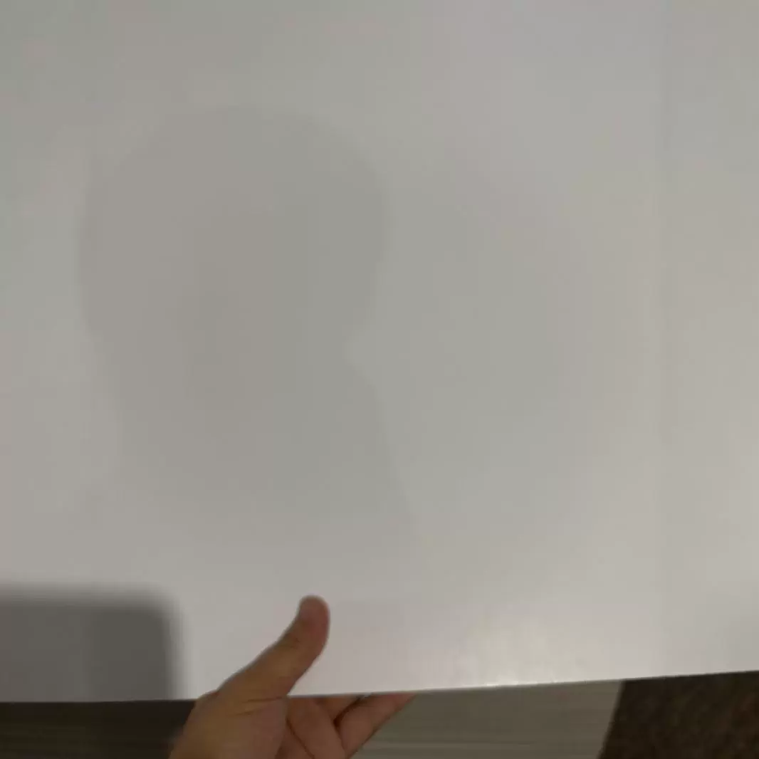 3-миллиметровая двойная прозрачная двойная пластина липы с односторонней покрытием белой доски, толщина 0,26 мм * размер 920*920