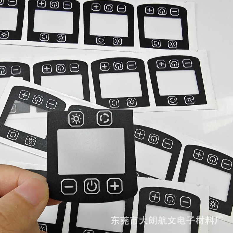 PET贴片 PC鼓包凸包开关按键面贴  丝印logo清晰 厚度0.125~0.3mm