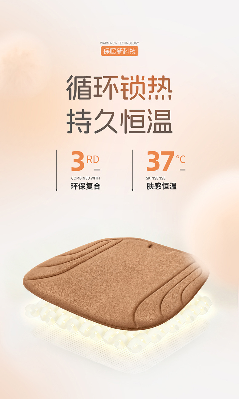 New cross-border model, all-season universal hot-pressed plush three-piece car seat cushion set, wholesale for foreign trade