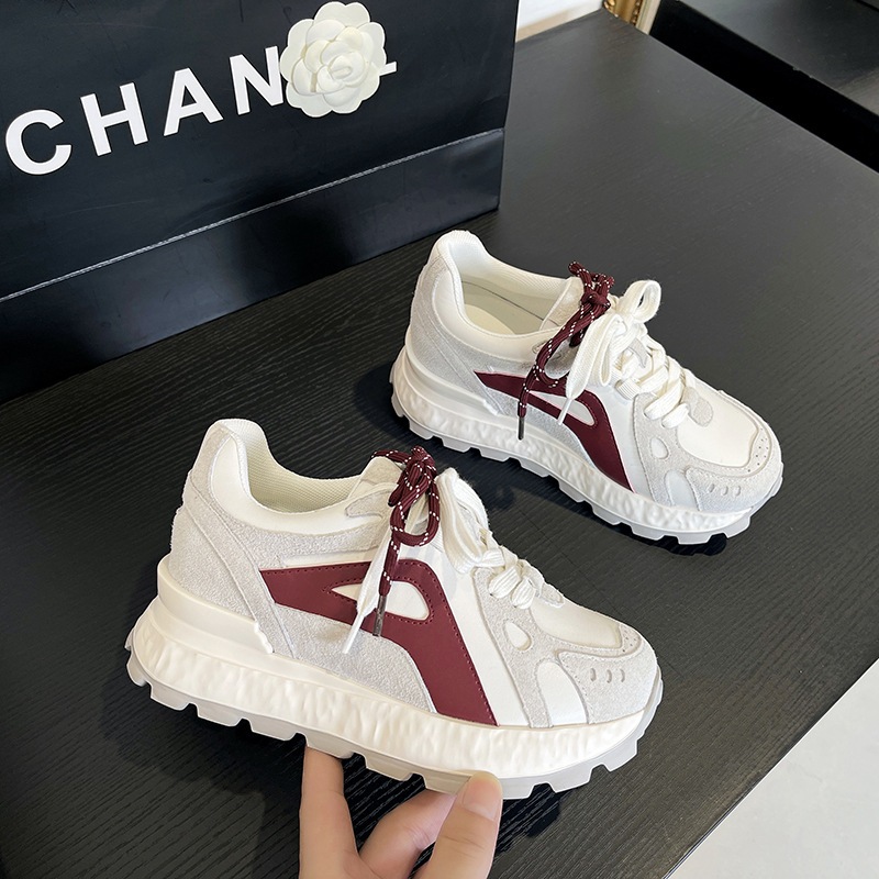 2025 Autumn Super Popular Height-Increasing 8cm Women's New Popular Casual Versatile Lightweight Sports Shoes for Women