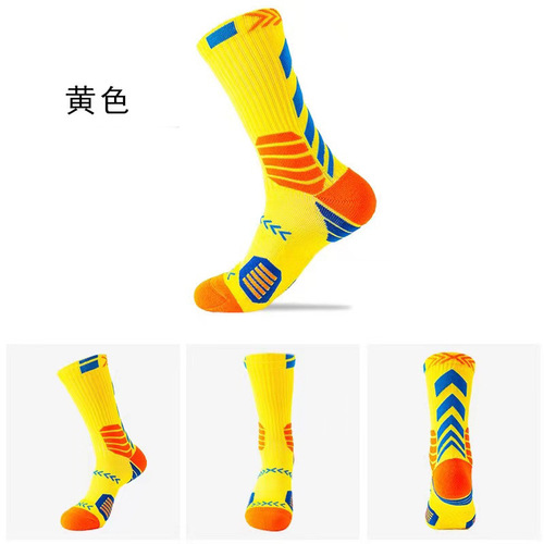 Running practical basketball socks towel bottom professional high-top sports elite men and women mid-top high-top long-tube thickened anti-slip