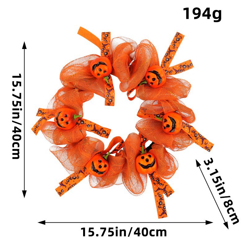 Transfronterizo Amazon Halloween popular Garland colgante delantero colgante de malla de calabaza Garland