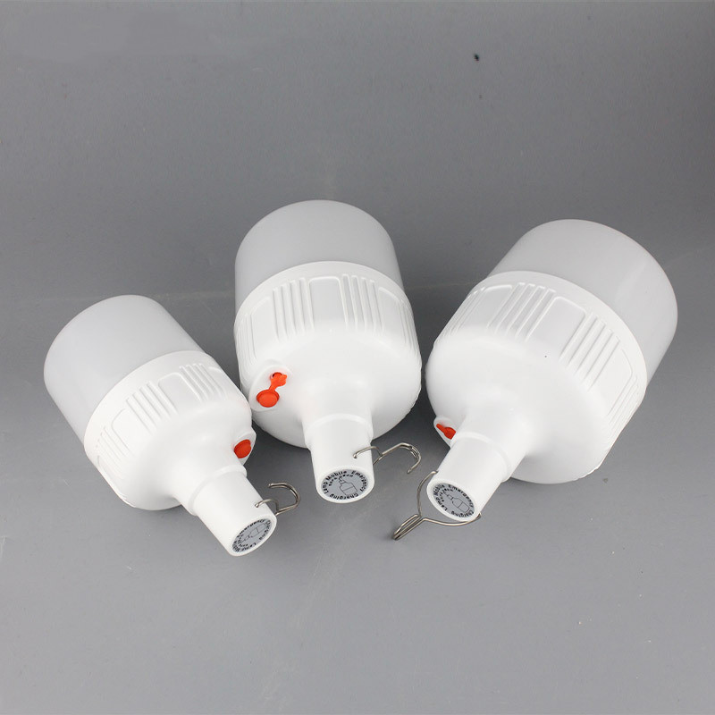 Nueva recargable LED Super brillante corte de energía móvil noche mercado luz puesto iluminación emergencia al aire libre bombilla